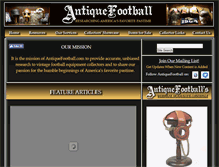 Tablet Screenshot of antiquefootball.com